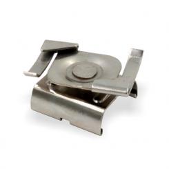 Stromschienensystem Deckenclip für 24mm Rasterdecke auf Global Trac Stromschiene vernickelt 