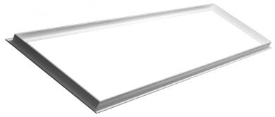 Dotlux  Einbaurahmen für LED-Panel 1195x295mm für Trockenbaudecke, pulverbeschichtet, weiß mit Clips 
