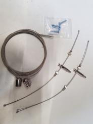 Dotlux  Abhängeset für Aufbauleuchte GRIDlong & PANELbig (Artikel 3394-040090, 3395-040090 & 3402-04 