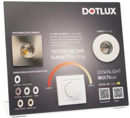 Dotlux Demoaufsteller MULTI/MULTIsun komplett bestückt 