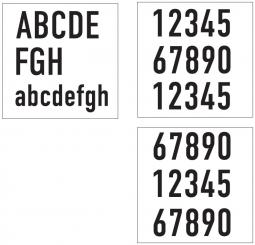 Dotlux  Hausnummernset für  LED-Hausnummernleuchte WALLsquare 24cm 6W 3000K 