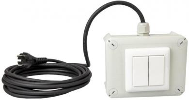 Dotlux Funksendereinheit mit 4fach Taster mobile Version im Gehäuse mit 5m Kabel und Schuko- 