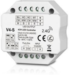 Dotlux 4 in1 LED Funk-Empfänger/Dimmer für mehrfarbige LED-Streifen Fusion Technologie 4x 3A 