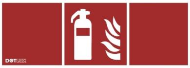 Dotlux Piktogramm Feuerlöscher (1Stück) für LED-Notleuchte EXITflat (Artikel 5406) 