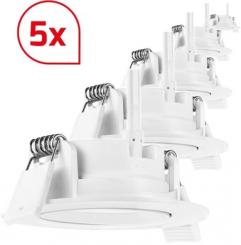 Dotlux LED-Downlight CIRCLEmini-AC 5W 3000K Bundle 5 Stück 