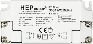 HEP  LED Treiber, Konstantstrom, 500mA, 15W 