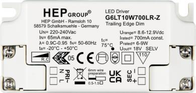 HEP  LED Treiber, Konstantstrom, dimmbar, 200mA, 10W 