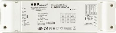 HEP  LED Treiber, Konstantstrom, dimmbar, 900-1750mA per DIP, 60W (DALI-2 (DT6)/TouchDim/1-10V) 