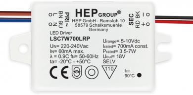 HEP  LED Treiber, Konstantstrom, 300mA, 7W 