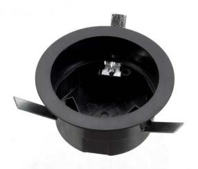 Nordic Aluminium Stromschienensystem XTSA 71-2 Einbaurahmen Fixpoint, Schwarz, recessed box black 