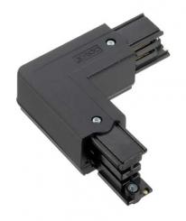Nordic Aluminium Stromschienensystem XTS 35-2 Winkelverbinder Schutzl. innen, Schwarz, L-connector b 
