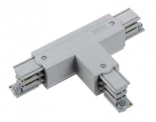 Nordic Aluminium Stromschienensystem XTS 40-1 T-Verbinder, Alu/Grau, T-connector grey 