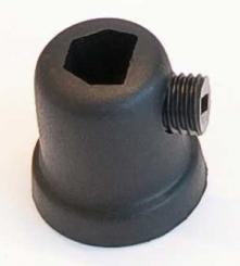 Nordic Aluminium Stromschienensystem XTSA 513-2 M13 Zugentlastung schwarz, Cord Grip black 