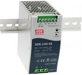 Mean Well Hutschienennetzteil DIN Rail 88-264VAC 24V 10A 