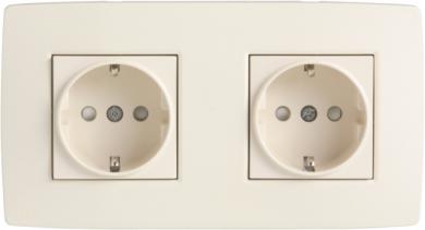 Niko  NIKO Original Cream - DOUBLE SOCKET-OUTLET 