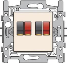 Niko  NIKO Original Cream - FRAME 2x AUDIOCONNECTOR 