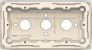 Niko  NIKO Original Cream - MOUNTINGBOX DOUBLE CREAM 
