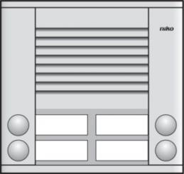 Niko  NIKO Türkommunikation - AUDIO DOORST 2x2 BUTTONS 