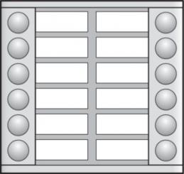 Niko  NIKO Türkommunikation - EXTENSION 2x6 BUTTONS 