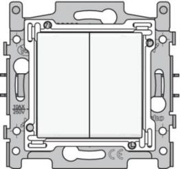Niko  NIKO Original White - SWITCH 2xTWO-WAY WHITE 