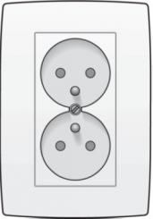 Niko  NIKO Original White - DOUBLE SOCKET-OUTL. 