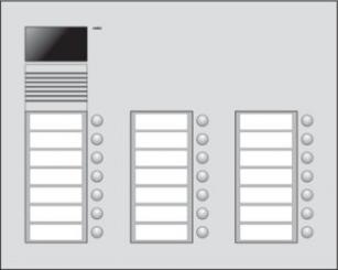 Niko  NIKO Türkommunikation - VIDEO DOORST 3x7 BUTTONS 