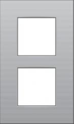 Niko  NIKO Intense Sterling - COVERPL 2GANG VERT 60 ST 