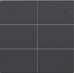 Niko  NIKO Intense Antracite - SET 6xPUSHB. 24V+LED 