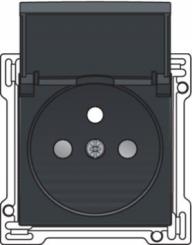 Niko  NIKO Intense Antracite - CPL SOCKET-OUTL. COVER 