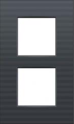 Niko  NIKO Intense Antracite - COVERPL 2GANG VERT 60 DG 