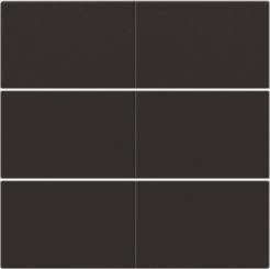 Niko  NIKO Intense Dark Brown - SET 6xPUSHB. 24V 