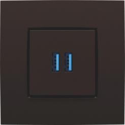 Niko  NIKO Intense Dark Brown - SET USB CHARGER D.BROWN 