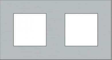 Niko  NIKO Pure Stainless Steel - COVERPL 2GANG 71 STEEL 