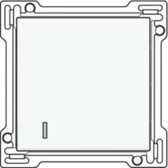 Niko  NIKO Pure White Steel - SET HOTELCARDSWITCH 