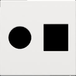 Niko  NIKO Pure White Steel - CPL TV/RJ45 CONN 