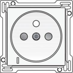 Niko  NIKO Pure White Steel - CPL SOCKET-OUTL INDIC. 