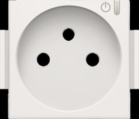 Niko  NIKO Pure White Steel - FINISHING CONN SOCKET 