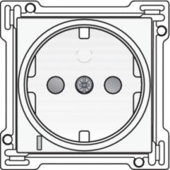 Niko  NIKO Pure White Steel - CPL SOCKET-OUTL INDIC. 