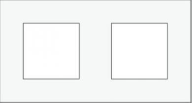 Niko  NIKO Pure White Steel - COVERPL 2GANG 71 WHITE 