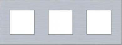 Niko  NIKO Pure Aluminium - COVERPL 3GANG 71 GREY 