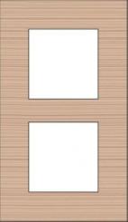 Niko  NIKO Pure Bamboo - COVERPL 2GANG 60 BAMBOO 