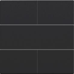 Niko  NIKO Pure Black Steel - SET 4xPUSHB. 24V 