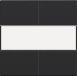 Niko  NIKO Pure Black Steel - SET 4xPUSHB. 24V+LABEL 