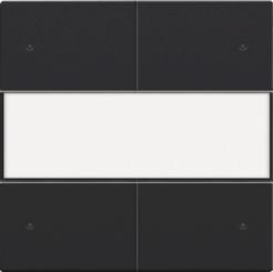 Niko  NIKO Pure Black Steel - SET 4xPUSHB. 24V+LED/L 