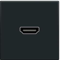 Niko  NIKO Pure Black Steel - SOCK. HDMI-HDMI BLACK 