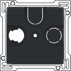 Niko  NIKO Pure Black Steel - CENTER PLATE TV 