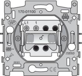 Niko  NIKO Steckdosen 45x45 - BASE SWITCH SINGLE-POLE 