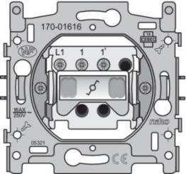 Niko  NIKO Steckdosen 45x45 - SOCLE SWITCH 2-WAY 16A 