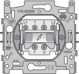 Niko  NIKO Steckdosen 45x45 - SWITCH TWO-WAY 2-POLE 