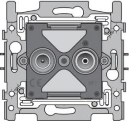Niko  NIKO Steckdosen 45x45 - CONNECTION TV/FM EDU 